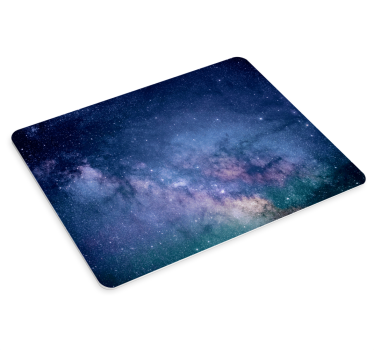 Mousepad weltkarte mit funkelndem sternenhimmel - TenStickers