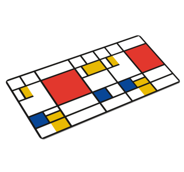 Mousepad originell Mondrian geometrische kunst - TenStickers