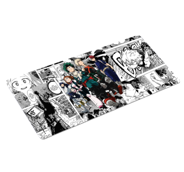 Mauspad Anime Schwarz-weiß-manga-charaktere - TenStickers