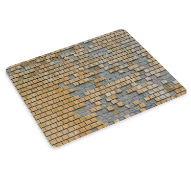 Mousepad weltkarte mit urbanem muster - TenStickers