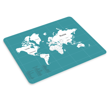 Mousepad weltkarte umfassende weltkarte - TenStickers