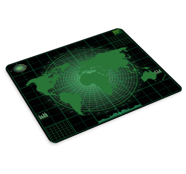 Mousepad weltkarte elegante weltprojektion - TenStickers