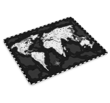 Mousepad weltkarte mit stilisierter weltkarte - TenStickers