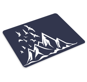 Mousepad weltkarte majestätische bergkette - TenStickers