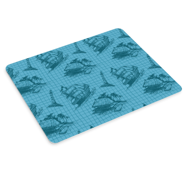 Mousepad weltkarte im vintage nautikdesign - TenStickers