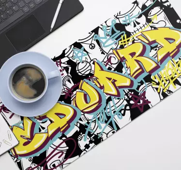 Mauspad Gaming Graffiti personalisierbar - TenStickers