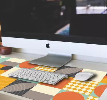 Mousepad Muster Bunte geometrische Formen - TenStickers
