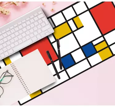 Mousepad originell Mondrian geometrische kunst - TenStickers