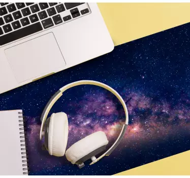 Mousepad weltkarte im design des kosmischen himmels - TenStickers