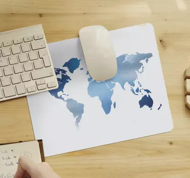 Mousepad weltkarte im eleganten design - TenStickers