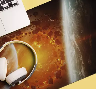 Planeten Explosion Gaming Vinyl Mauspad - TenStickers