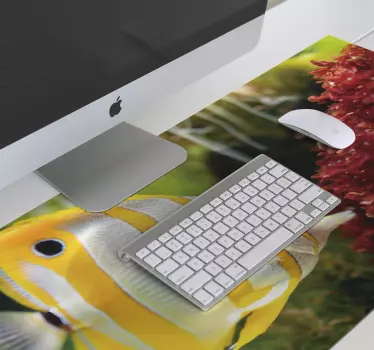 Xxl mauspad mit buntem fischmotiv - TenStickers
