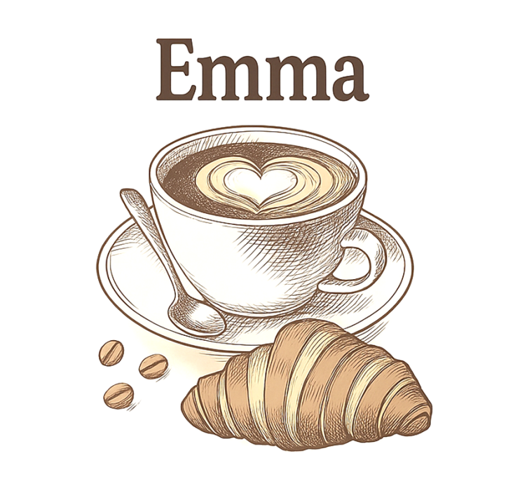 Küchenfenster Rollo personalisiertes kaffeedesign - TenStickers