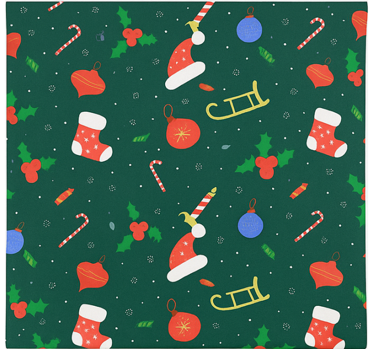 Rollo Wohnzimmer weihnachtsmann-lebkuchenmuster - TenStickers