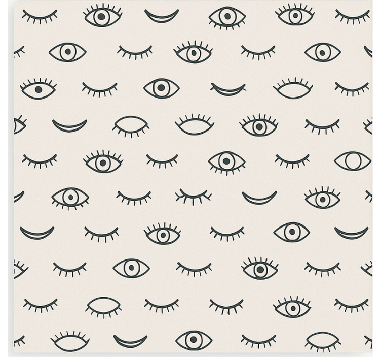 Rollo Fenster Jugenzimmer wimpern-augen-muster - TenStickers