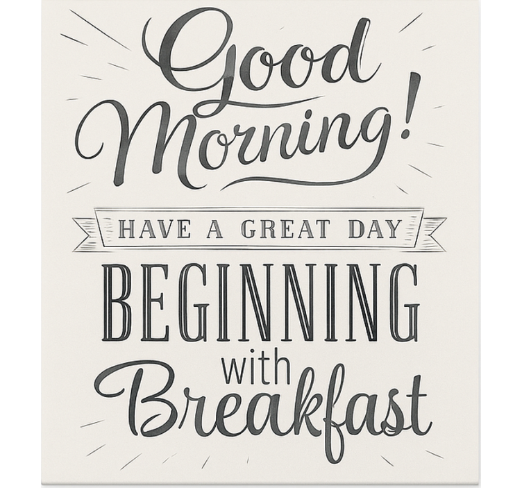 Rollo Fenster Esszimmer guten morgen frühstück - TenStickers