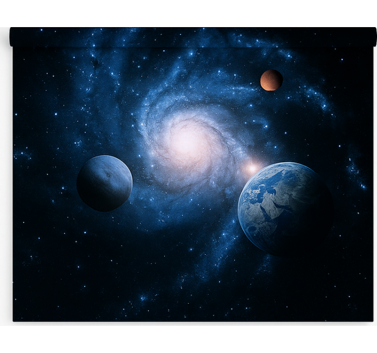 Rollo Fenster Jugenzimmer kosmische spiralgalaxie - TenStickers
