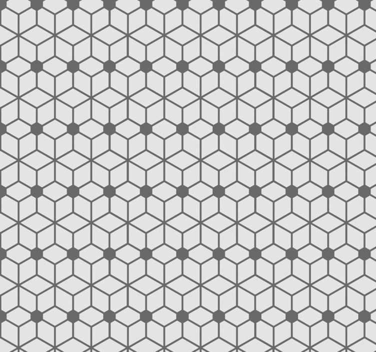 Rollo fenster badezimmer mit hexagonalem fliesenmuster - TenStickers