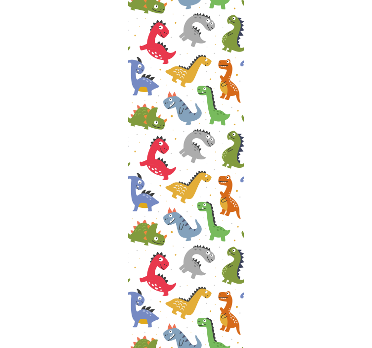 Rollo fenster kinderzimmer mit niedlichen dinosauriern - TenStickers