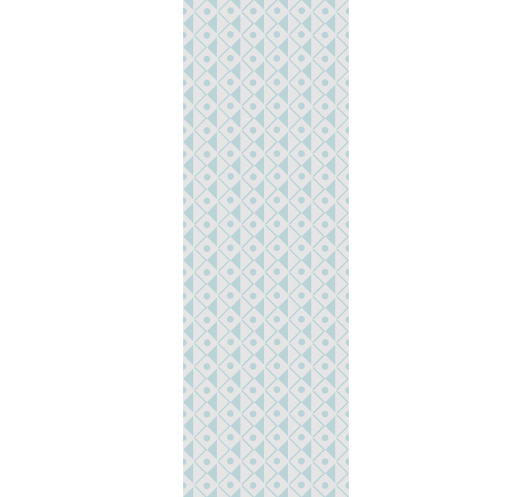 Rollo fenster kinderzimmer mit blau-weißen rauten - TenStickers