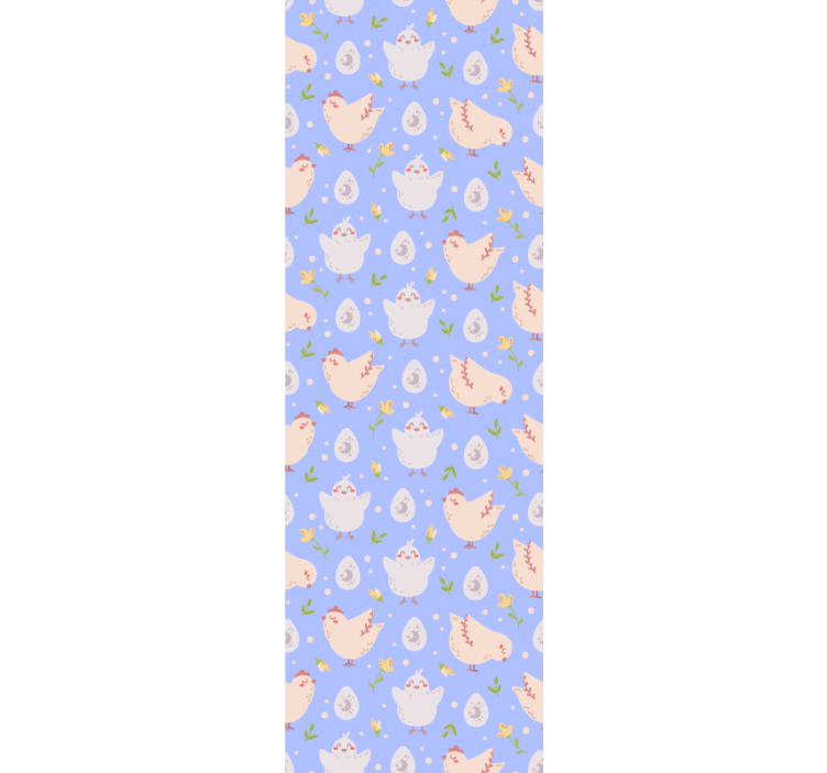 Rollo fenster kinderzimmer mit hühnerfiguren für kinder - TenStickers