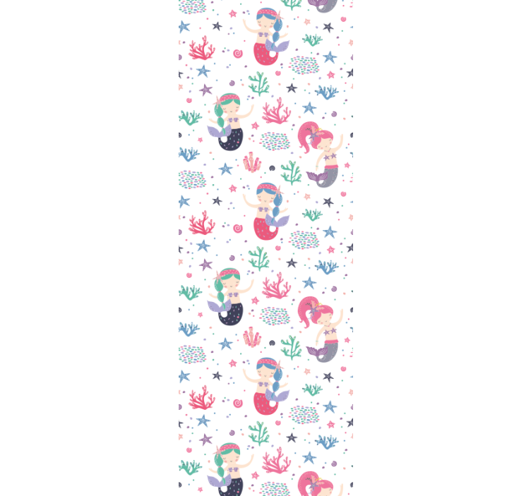 Rollo fenster kinderzimmer meerjungfrau mit zöpfen - TenStickers
