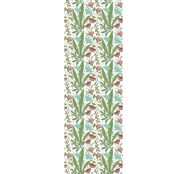 Rollo fenster home office im "granny chic" blumenstil - TenStickers