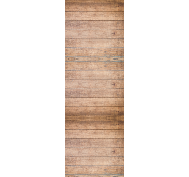 Rollo fenster home office mit horizontalen holzpaneelen - TenStickers