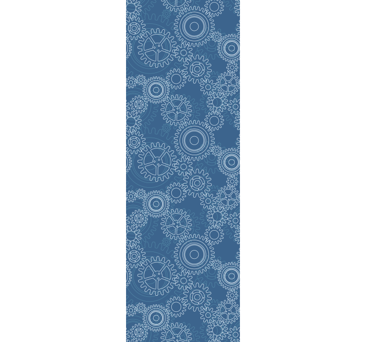 Rollo fenster home office 3d muster mechanische ketten - TenStickers
