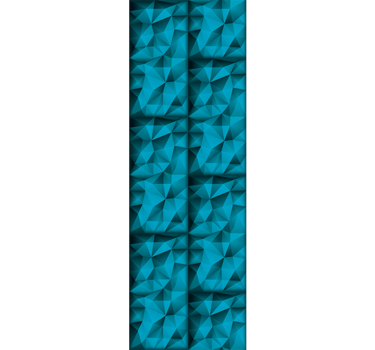 Rollo fenster home office blaue tiefen 3d muster - TenStickers