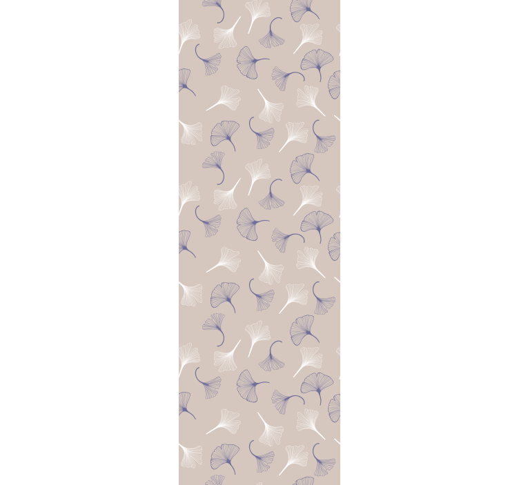 Rollo fenster home office ginkgo blätter creme - TenStickers