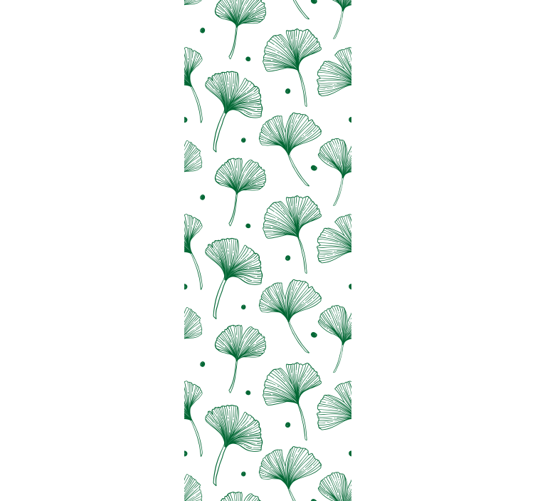 Rollo fenster home office große ginkgo grüne blätter - TenStickers