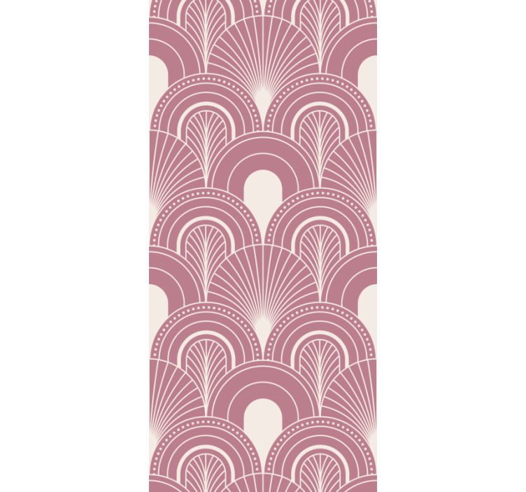 Rollo fenster home office im roségoldenen bogenstil - TenStickers