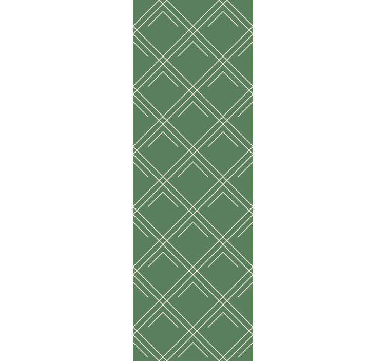 Rollo fenster home office grüne elegante quadrate - TenStickers