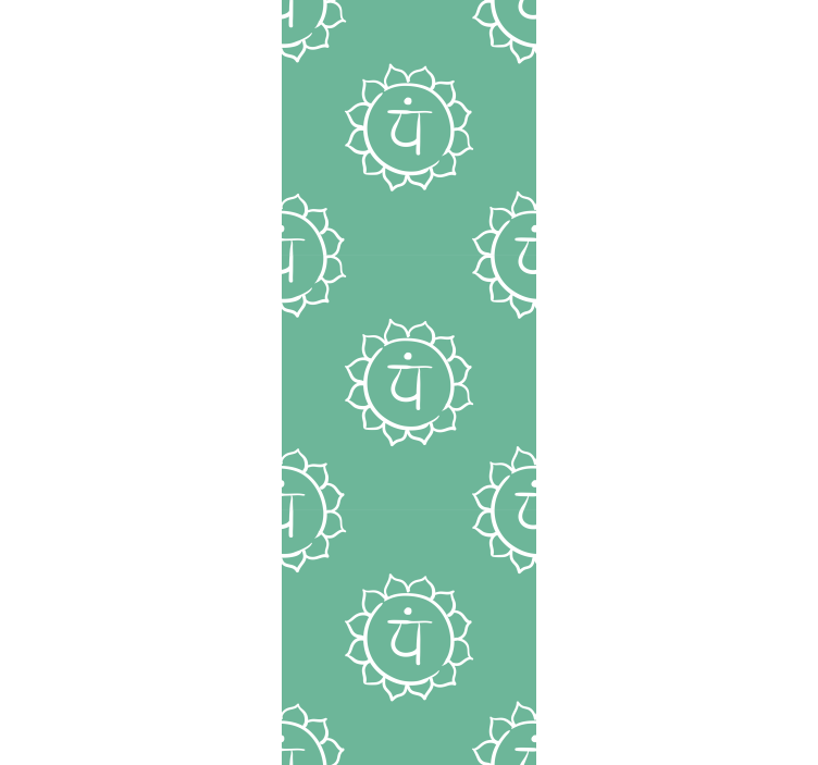 Rollo fenster home office mit schönem herzchakra-symbol - TenStickers