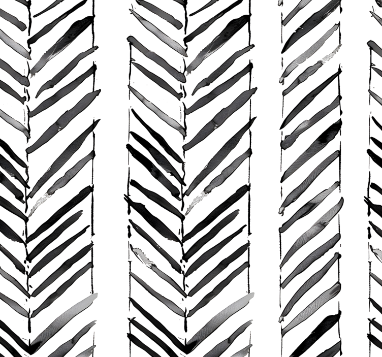 Rollo fenster home office geometrisches schwarz-weiß-design - TenStickers