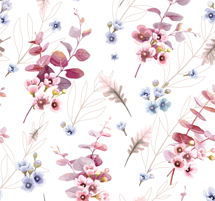 Rollo fenster jugendzimmer botanische illustration - TenStickers