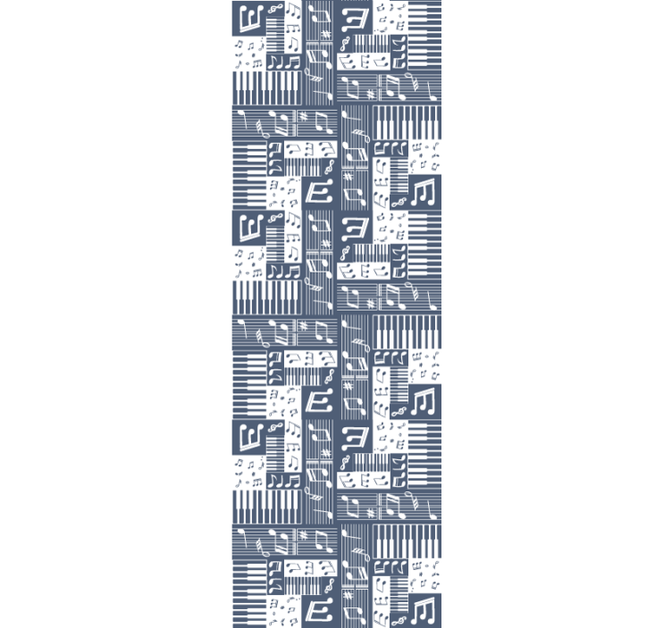 Rollo fenster jugendzimmer mit klaviermusik - TenStickers