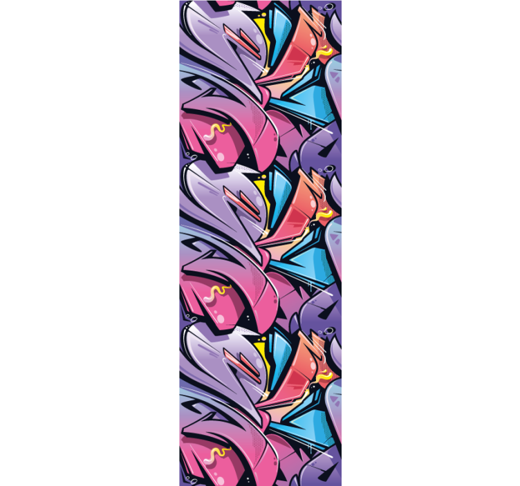 Rollo fenster jugendzimmer mit realistischem graffiti - TenStickers