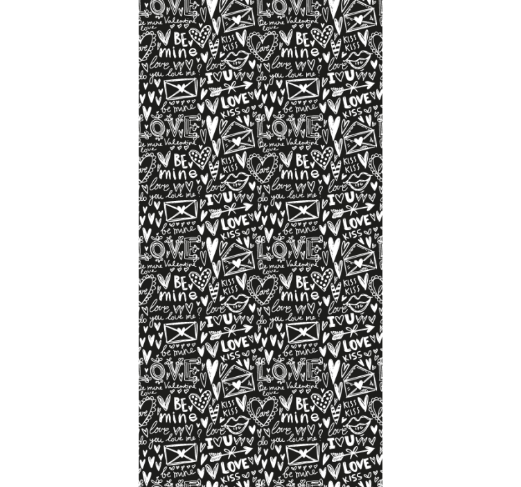 Rollo fenster jugendzimmer liebesherz graffiti - TenStickers