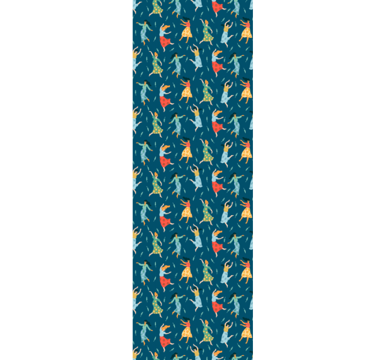 Rollo fenster jugendzimmer mit tanzenden figuren - TenStickers