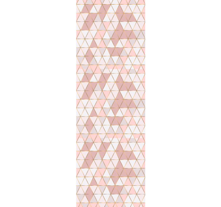 Fenster rollo modern mit goldenen linien und hellen farben - TenStickers