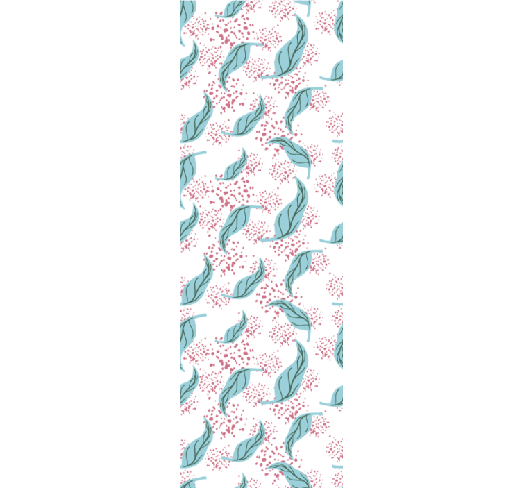 Fenster rollo modern in blauer blütenfarbe - TenStickers