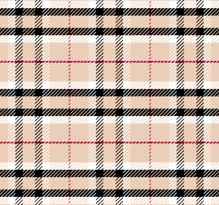 Rollo fenster rosa im "burberry" tartan design - TenStickers