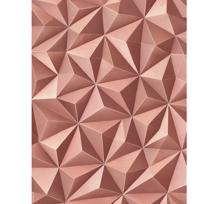 Rollo fenster rosa in roségold abstrakt geometrisch - TenStickers