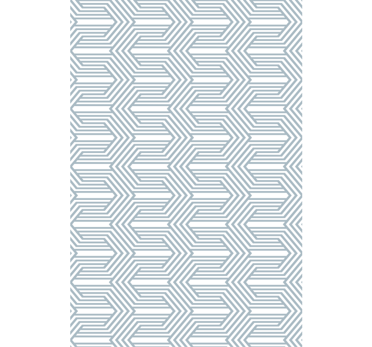 Rollo fenster blau optische illusion mit weißen linien - TenStickers
