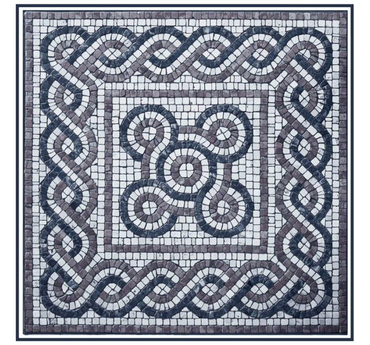 Rollo fenster schlafzimmer mit kieselsteinmosaik - TenStickers
