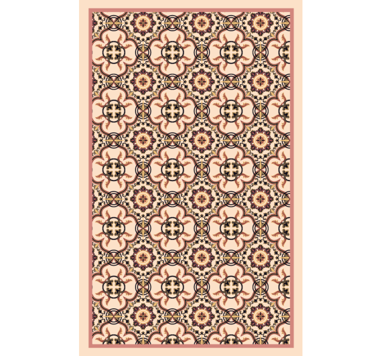 Rollo fenster schlafzimmer mit vintage-fliesenmuster - TenStickers