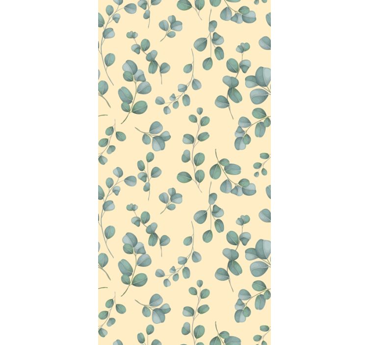 Rollo Fenster Blumen und Pflanzen eukalyptusblattmuster - TenStickers