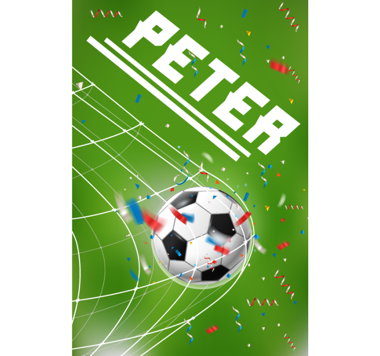 Personalisierter Torerfolg Rollo Kinderzimmer - TenStickers